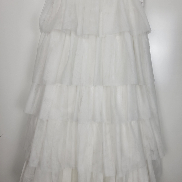 NWT TLC Say Yes Juniors Tulle & Faux Pearl Tiered Ball Gown Size 0 - Picture 6 of 15
